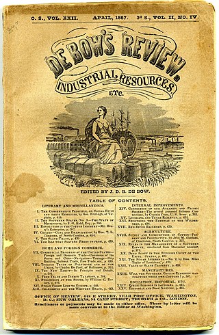 <i>De Bows Review</i> Widely -circulated 19th-century magazine