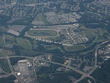 Aerial view of Delaware Park Racetrack Delaware Park Race Track, Stanton, Delaware (2893900563).jpg