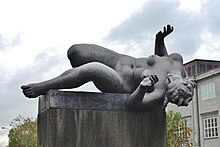 Der Fluss (1938/39) vor der Hamburger Kunsthalle[22]