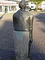 Statue in Bremen, germany, in at the wartbug stop. with another five statues, the six form a circle.
