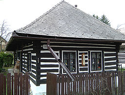 Den ursprungliga arkitekturen för hus i Mošovce