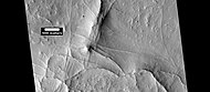 Red de crestas lineales, visto por HiRISE en el programa HiWish