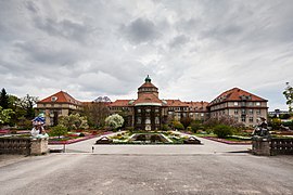 Buildings in the Botanischer Garten München-Nymphenburg, main building, exterior