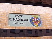 Entrada al campo de El Madrigal.