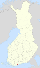 Lage von Espoo in Finnland