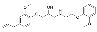 <span class="mw-page-title-main">Eugenodilol</span> Chemical compound