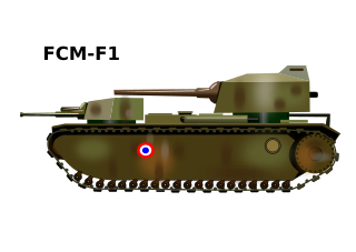 <span class="mw-page-title-main">FCM F1</span> French super-heavy tank project