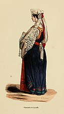 Nicolas Dally: A young woman of Caraffa, Calabria, 1844.