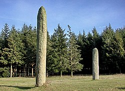 A Menhirs of Ferme Lambert cikk szemléltető képe