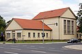 Dresden. Gebäude der Hochschule der Bildenden Künste an der Kreuzung Fetscherstraße/Pfotenhauer Straße.