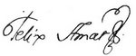 Signature de Félix Amat de Palau y Pont.png