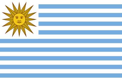 ?  Vlag van Uruguay, 1828-1830