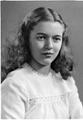 1945 foto de Flora May Slosson Wuellner, nieta de May Gorslin Preston Slosson