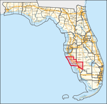 Description de l'image Florida's 17th congressional district (since 2023).svg.