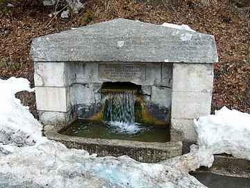 La fontaine Napoléon au Col de la Faucille