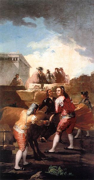 File:Francisco de Goya y Lucientes - Fight with a Young Bull - WGA9988.jpg