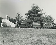 «Freedom Train» fra Santa Claus Land Railroad i Santa Claus, Indiana, USA