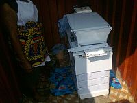 Fufu machine used by a food vendor