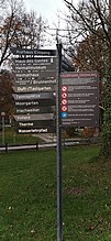 Am Braiten Stög (Wegweiserschilder im Kurpark)