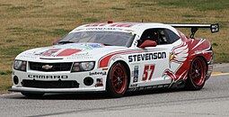 Liddell in action at Road America in 2012 GT 57 Stevenson Motorsports John Edwards Robin Liddell.jpg