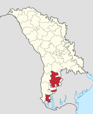 Gagauzia in Moldavië.svg