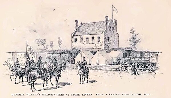 General Warren's headquarters at Globe Tavern