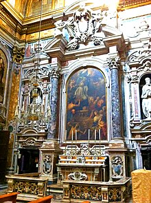 Cappellone di Sant'Ignazio, presso la chiesa del Gesù Vecchio a Napoli, percorrendo la navata sulla destra, accanto all'altare principale