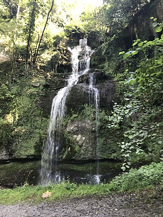 Giessbachfall in the Giessen district in the city of Wädenswil, 2020