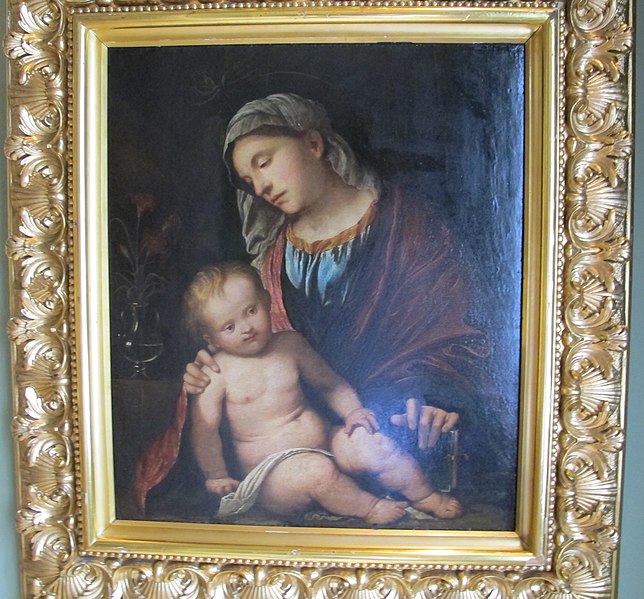 File:Girolamo romanino, madonna col bambino 01.JPG