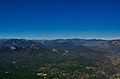 View NE over the Golden Trout Wilderness Area. Mount Whitney is visible in the distance.