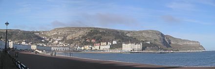 Panorama of the Great Orme, with Llandudno infront