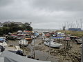 The Luck, a small stream that flows into the sea at Gurnard, Isle of Wight, seen in October 2011.