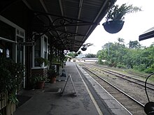 Southbound view in January 2012 Gympie Railway Station Complex.JPG