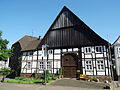 Two-storey half-timbered gable house