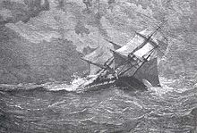 HMS Eurydice sinking HMS Eurydice.jpg