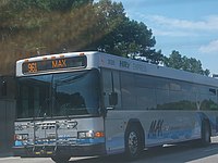 MAX bus on Interstate 664 HRT MAX on 664.jpg