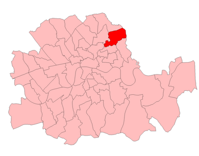 Hackney South in London 1918-1950 HackneySouth1918.png