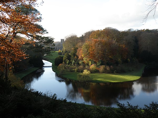 The River Skell runs through the estate.