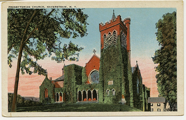 Central Presbyterian Church on a vintage postcard