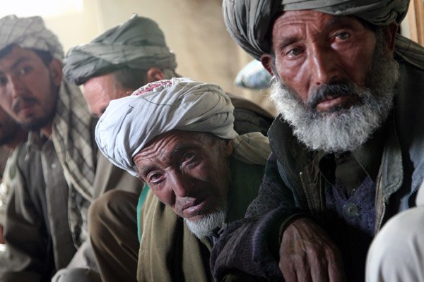 Ethnic Hazara men in Behsud, Maidan Wardak