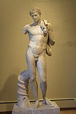 Estatua de Hermes, copia de época romana de una estatua clásica de Praxíteles.