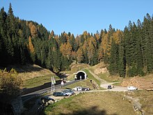 Tunneleinfahrt auf der Nonsberger Seite