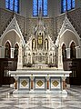 Altar and reredos