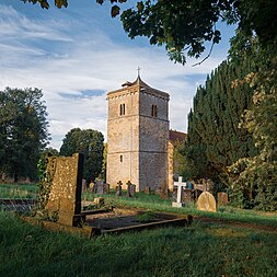 English: The Most Holy Trinity Church, Hinton-in-the-Hedges, 2023.