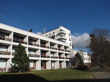 ...in Hämeenlinna, on the other hand you can stay overnight in a functionalist building