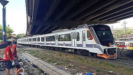 A PNR commuter train at FTI station