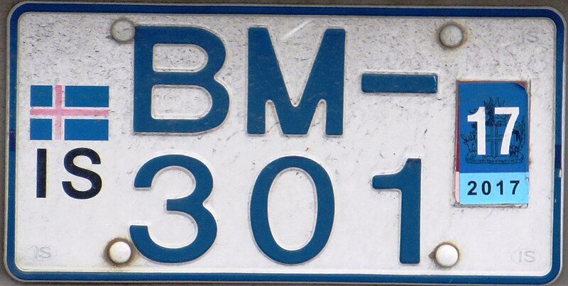 File:Iceland license plate (3).jpg