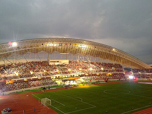 Vista del Estadio Nacional con el público presente