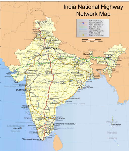 File:India roadway map.png