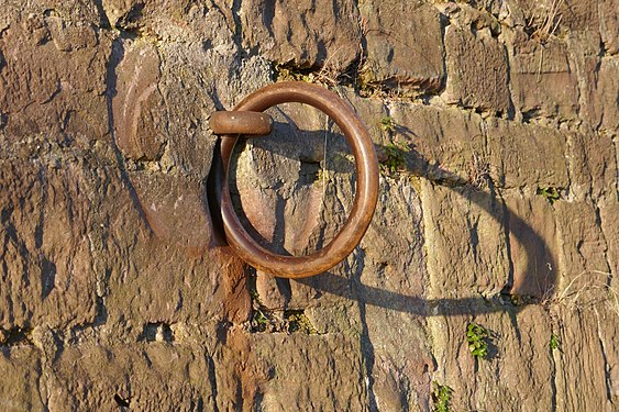 Iron ring at Neckar riverside wall